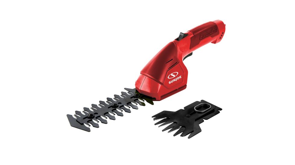 Sun Joe 2-in-1 Cordless Grass Shear, 7.2 V, Red, Red, Large, HJ604C-RED