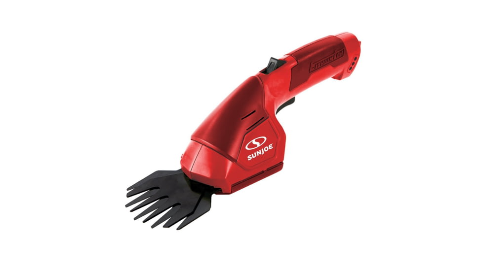Sun Joe 2-in-1 Cordless Grass Shear, 7.2 V, Red, Red, Large, HJ604C-RED