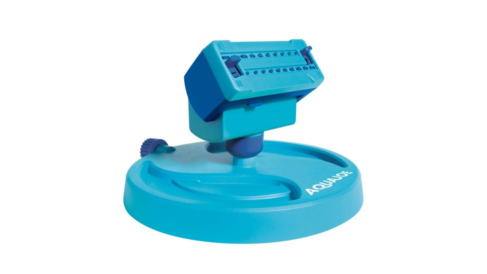 Sun Joe 20-Nozzle Max Coverage Adjustable Gear Driven Oscillating Sprinkler on Sled Base, Green AJ-OSPR20