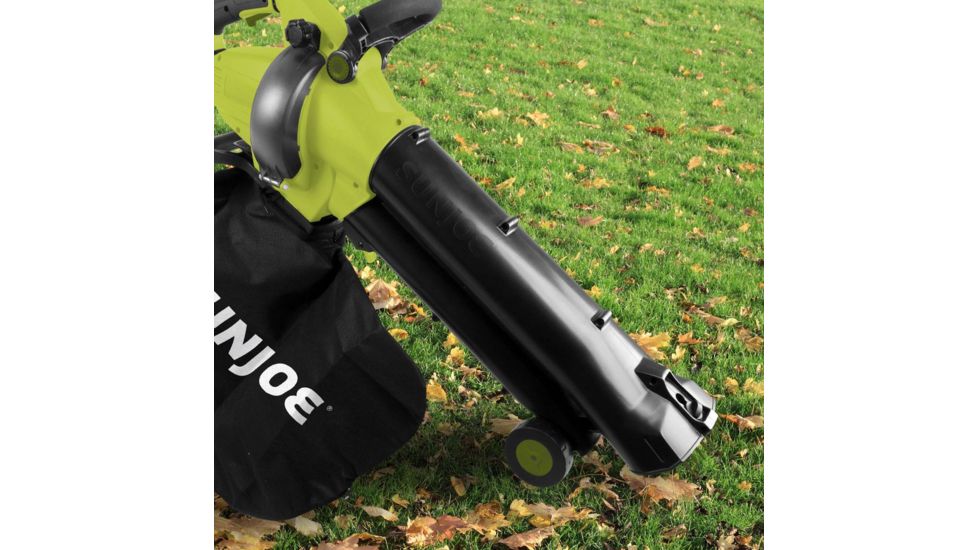 Sun Joe 3-in-1 Electric Blower - 250 MPH - 13 Amp - Vacuum Mulcher, Green SBJ702E