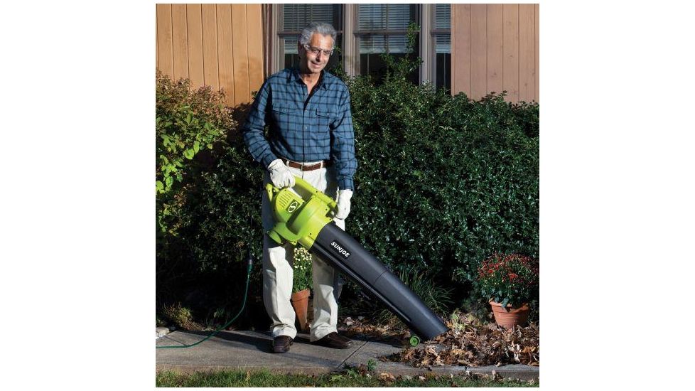 Sun Joe 3-in-1 Electric Blower/Vacuum/Leaf Shredder, Green SBJ604E