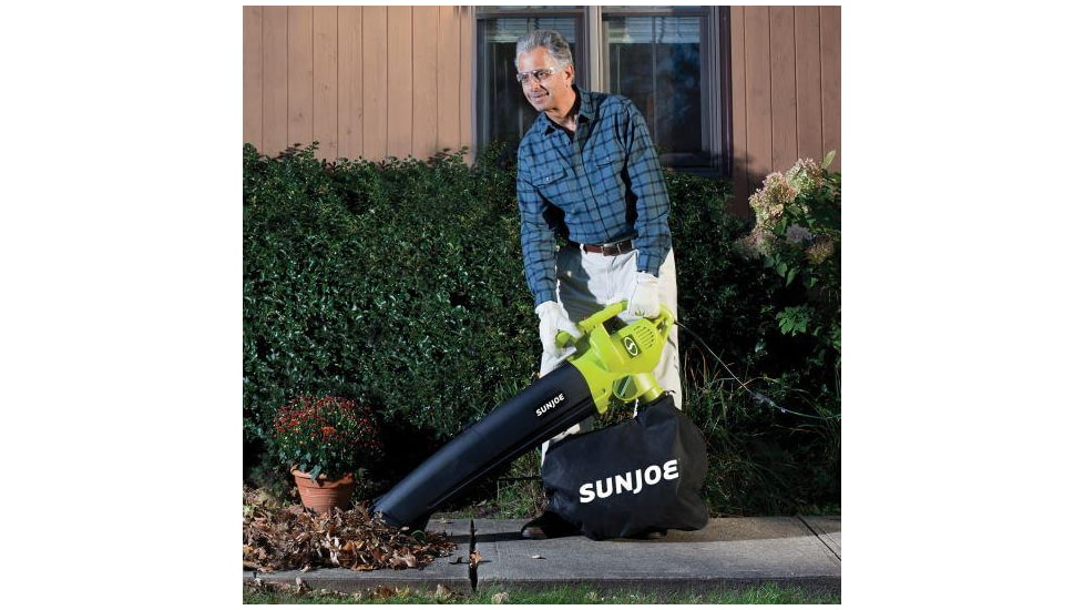 Sun Joe 3-in-1 Electric Blower/Vacuum/Leaf Shredder, Green SBJ604E