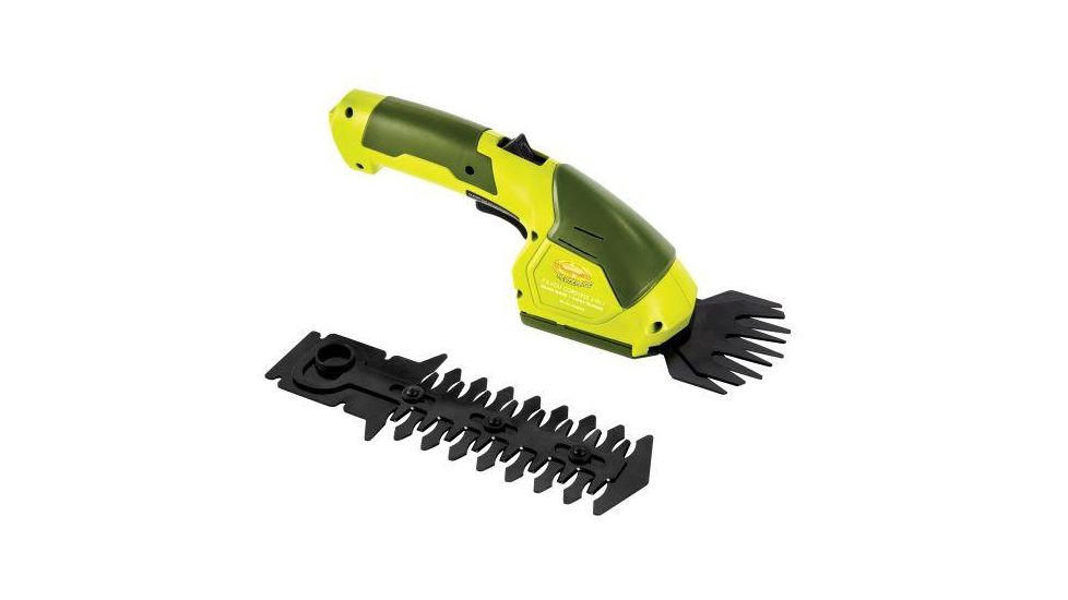 Sun Joe 7.2 V Cordless 2-In-1 Grass Shear / Hedge Trimmer, Green HJ604C