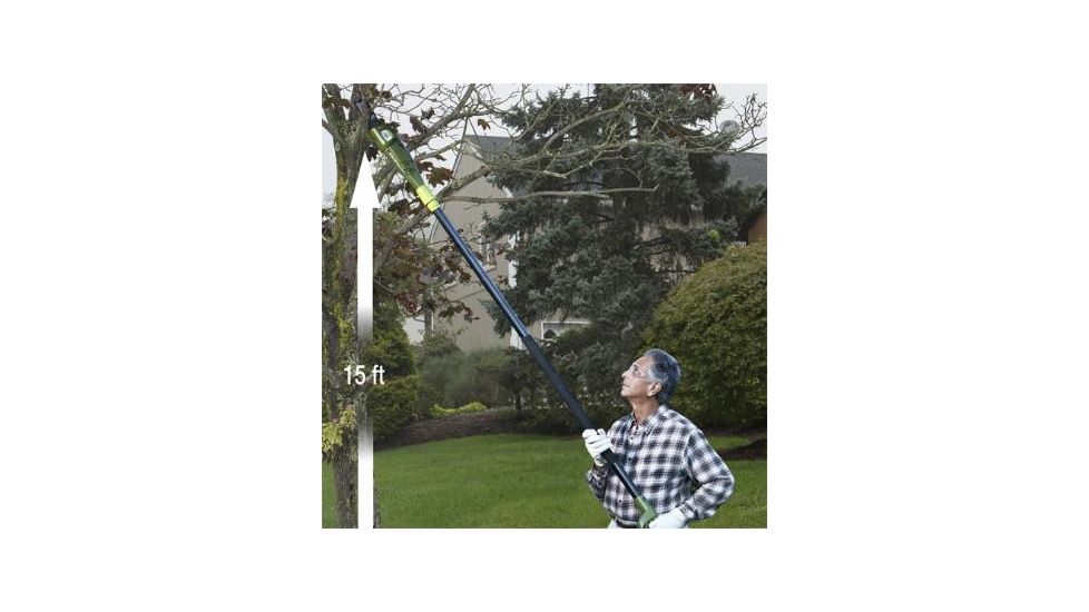 Sun Joe 8-Inch 6.5-Amp Electric Pole Chain Saw, Green SWJ800E