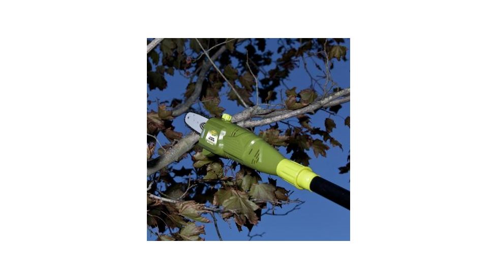 Sun Joe 8-Inch 6.5-Amp Electric Pole Chain Saw, Green SWJ800E