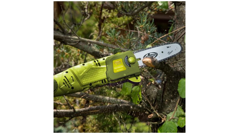 Sun Joe 8-Inch 6.5-Amp Electric Pole Chain Saw, Green SWJ802E