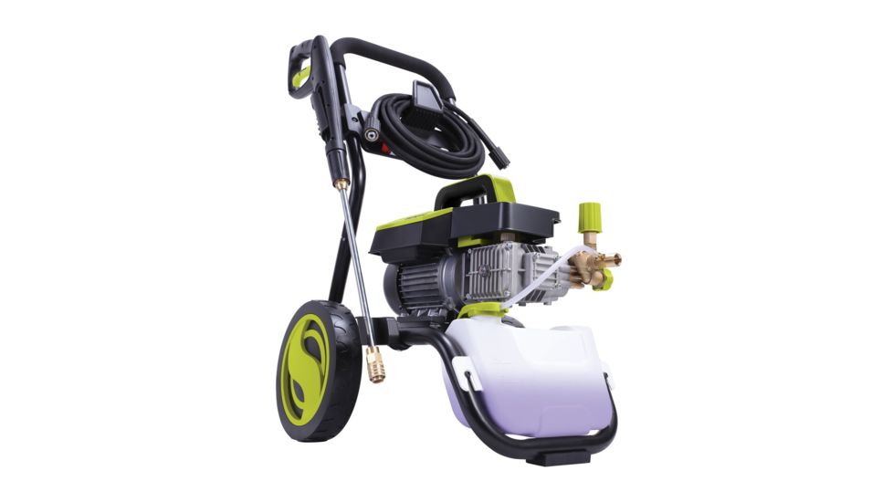 Sun Joe Cold Water Electric Direct Drive Crank Shaft Pressure Washer - 1300 PSI w/ Wall Mount, Roll Cage, 2.15HP, 120V, Green SPX9005-PRO