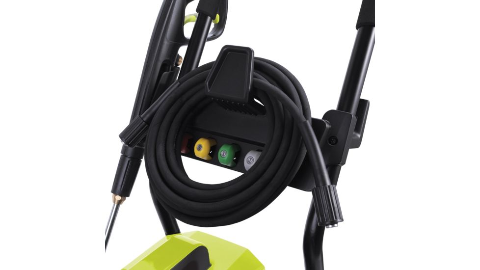 Sun Joe Cold Water Electric Direct Drive Crank Shaft Pressure Washer - 1300 PSI w/ Wall Mount, Roll Cage, 2.15HP, 120V, Green SPX9005-PRO