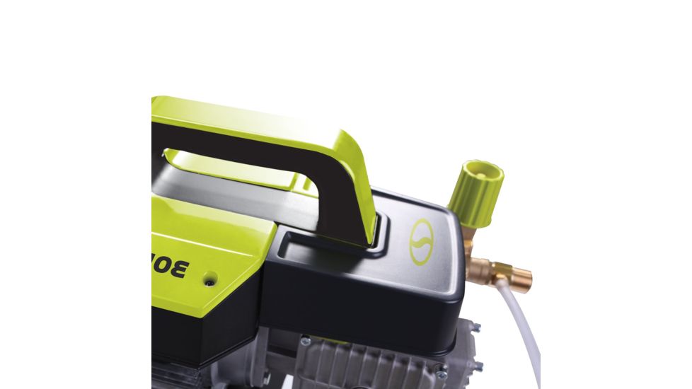 Sun Joe Cold Water Electric Direct Drive Crank Shaft Pressure Washer - 1300 PSI w/ Wall Mount, Roll Cage, 2.15HP, 120V, Green SPX9005-PRO