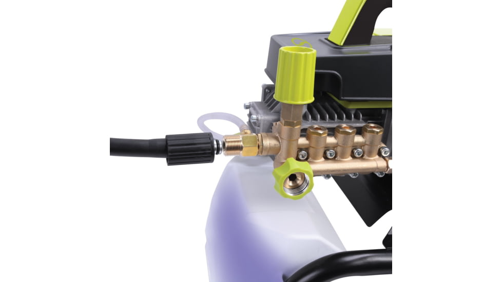 Sun Joe Cold Water Electric Direct Drive Crank Shaft Pressure Washer - 1300 PSI w/ Wall Mount, Roll Cage, 2.15HP, 120V, Green SPX9005-PRO
