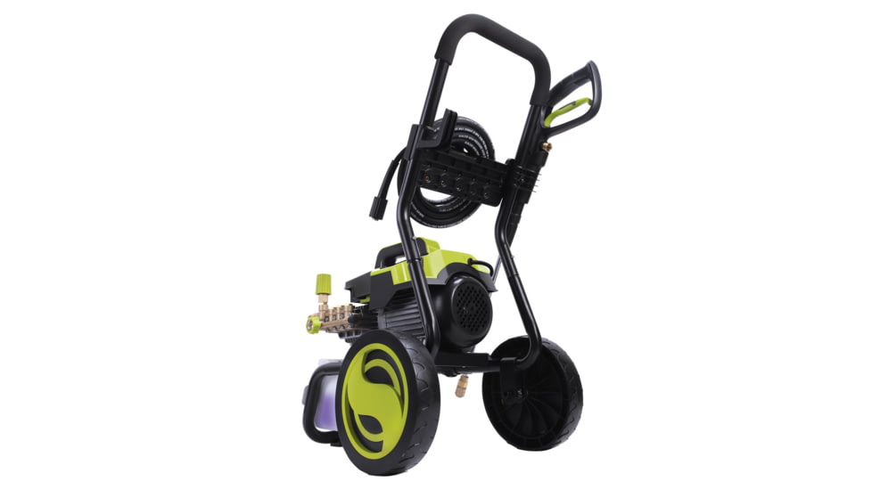 Sun Joe Cold Water Electric Direct Drive Crank Shaft Pressure Washer - 1300 PSI w/ Wall Mount, Roll Cage, 2.15HP, 120V, Green SPX9005-PRO