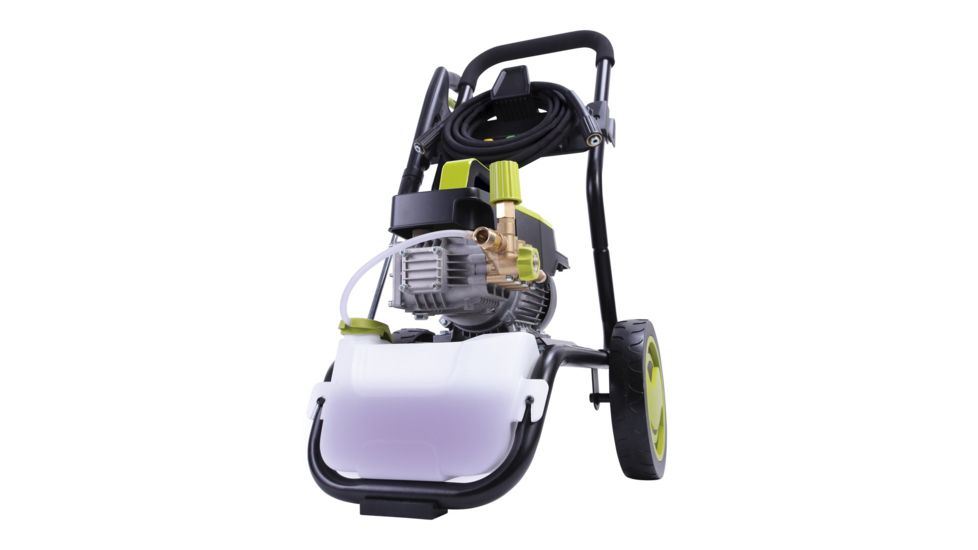 Sun Joe Cold Water Electric Direct Drive Crank Shaft Pressure Washer - 1300 PSI w/ Wall Mount, Roll Cage, 2.15HP, 120V, Green SPX9005-PRO