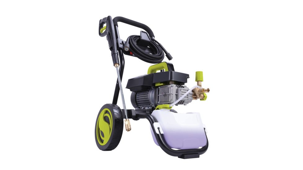 Sun Joe Cold Water Electric Direct Drive Crank Shaft Pressure Washer - 1800 PSI w/ Wall Mount, Roll Cage, 2.41HP, 120V, Green SPX9008-PRO