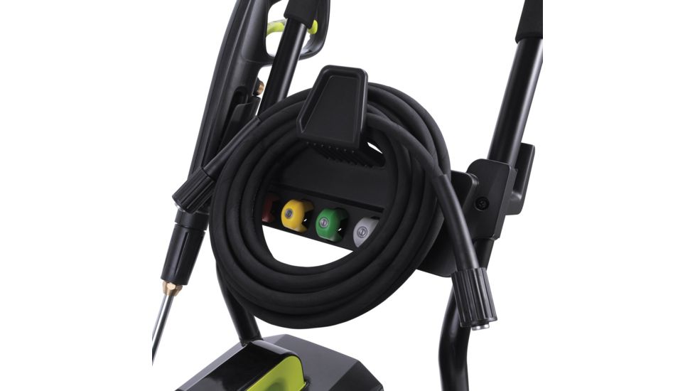 Sun Joe Cold Water Electric Direct Drive Crank Shaft Pressure Washer - 1800 PSI w/ Wall Mount, Roll Cage, 2.41HP, 120V, Green SPX9008-PRO
