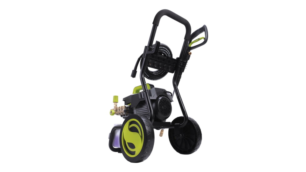 Sun Joe Cold Water Electric Direct Drive Crank Shaft Pressure Washer - 1800 PSI w/ Wall Mount, Roll Cage, 2.41HP, 120V, Green SPX9008-PRO
