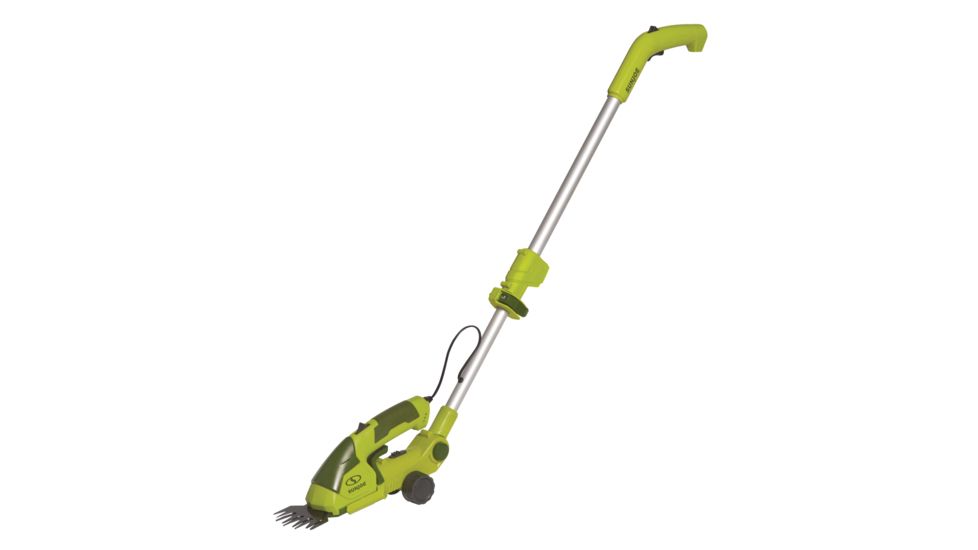 Sun Joe Cordless 2-in-1 Grass Shear / Hedge Trimmer w/ Extension Pole, Green HJ605CC