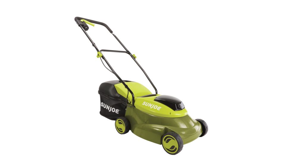 Sun Joe Cordless Lawn Mower with Brushless Motor - 5Ah, 14in, 24V, Green MJ24C-14-XR