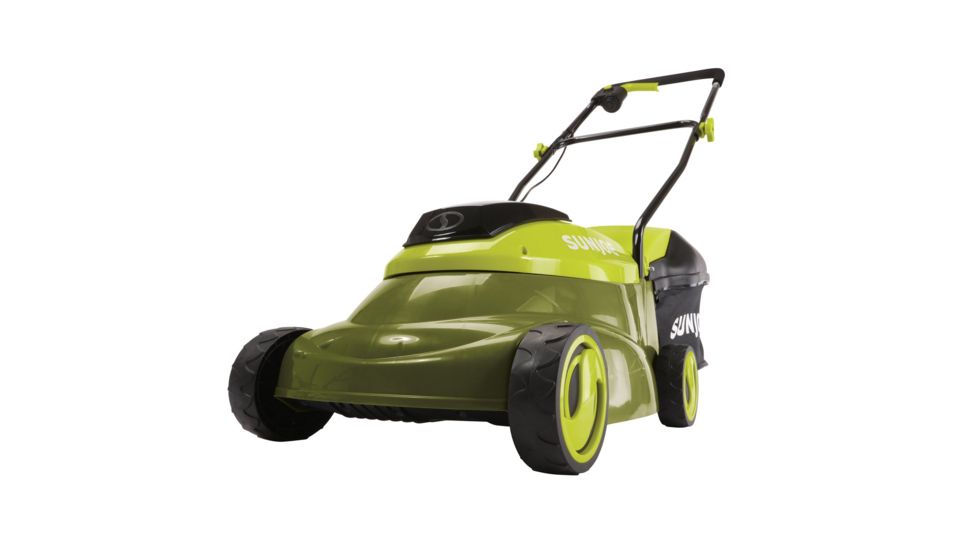 Sun Joe Cordless Lawn Mower with Brushless Motor - 5Ah, 14in, 24V, Green MJ24C-14-XR