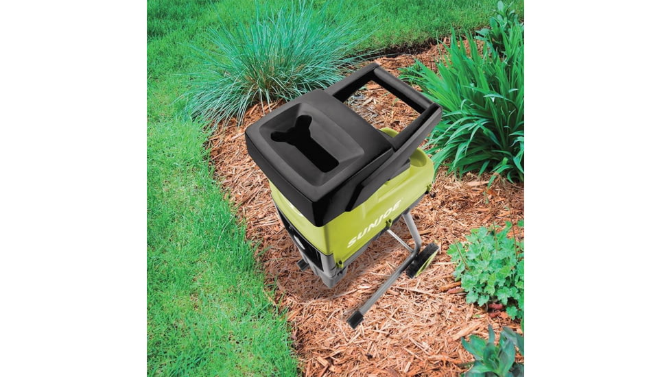 Sun Joe Cutting Diameter Electric Silent Wood Chipper/Shredder, 15-Amp, 1.6-Inch,, Green, Large, CJ603E