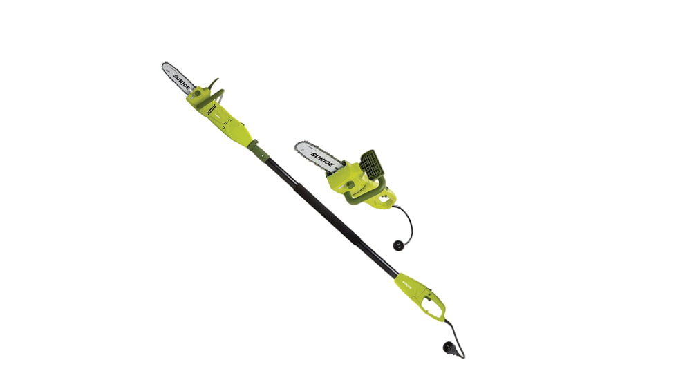 Sun Joe Electric Convertible Pole Chain Saw, 10 inch, 8.0 Amp, Green, Large, SWJ807E