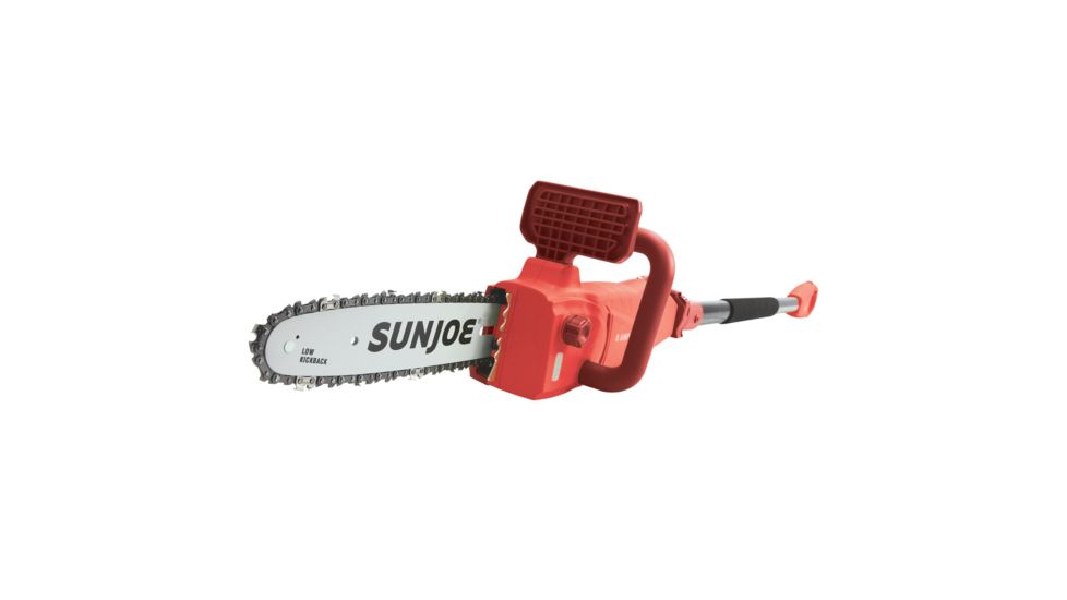 Sun Joe Electric Convertible Pole Chain Saw - 10in - 8.0A, Red SWJ807E-RED