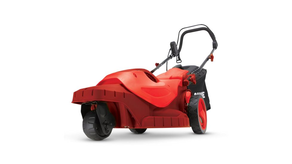 Sun Joe Electric Lawn Mower, 3-Wheels,16 Inch,12 Amp, 360 Degrees Turn Radius, Red, Large, MJ404E-360-RED