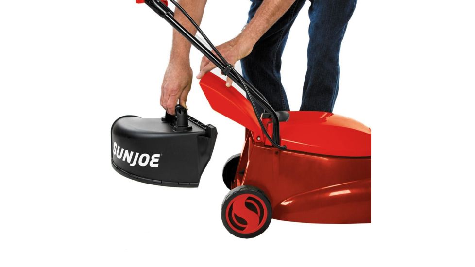 Sun Joe Electric Lawn Mower w/ Side Discharge Chute - 13A, 14in, Red MJ401E-PRO-RED