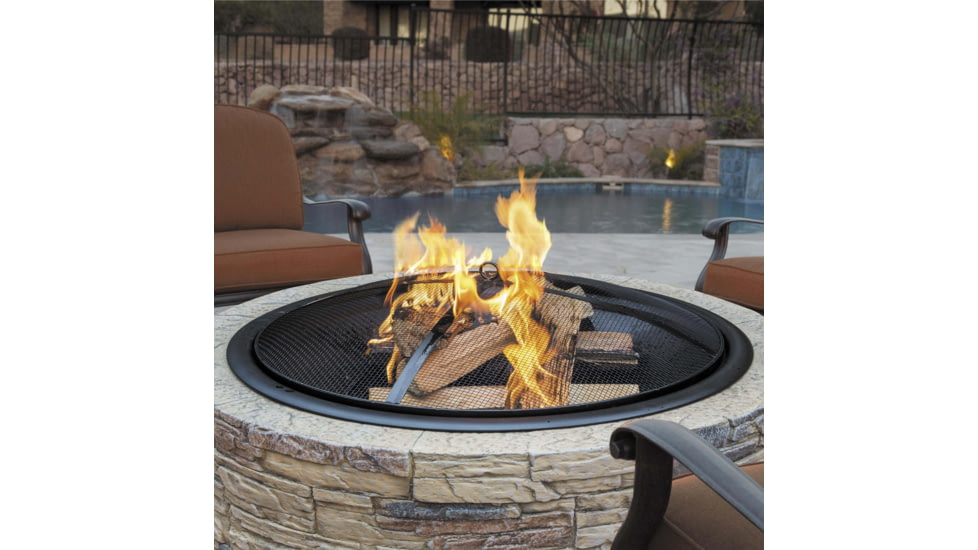 Sun Joe Fire Joe Cast Stone Fire Pit, 35in, Natural Stone, SJFP35-STN