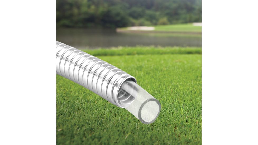 Sun Joe Heavy-Duty Spiral Constructed Stainless Steel Garden Hose, 25 ft AJSGH25