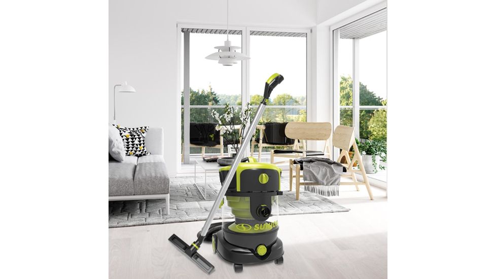 Sun Joe Industrial Motor Wet/Dry Vac w/ Semi Transparent Tank - 4HP, 6.6Gal., Green SWD6600