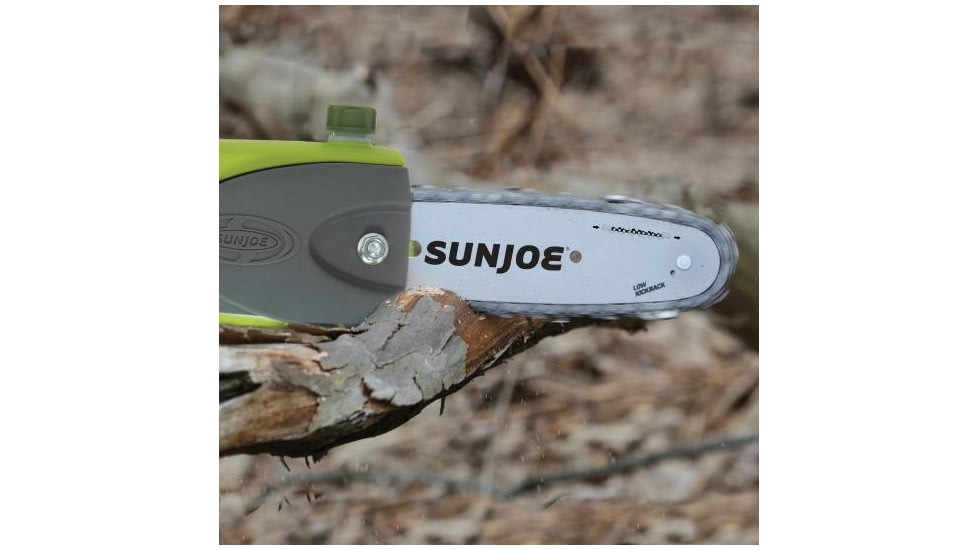 Sun Joe iON 40-Volt Cordless 8-Inch Pole Chain Saw, Green ION8PS2-LT