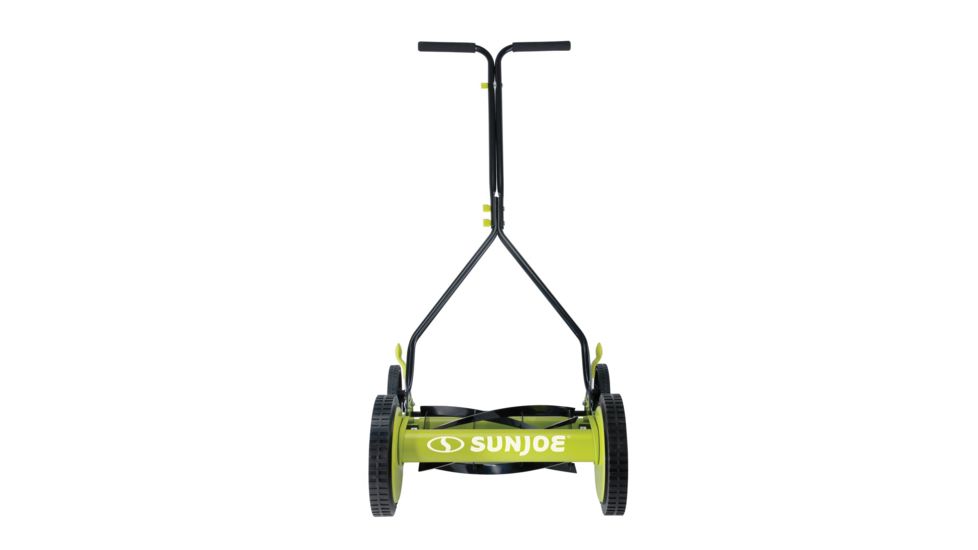 Sun Joe Manual Reel Mower, 14 inch, Quad Wheel, 9-Positions, Green MJ503M