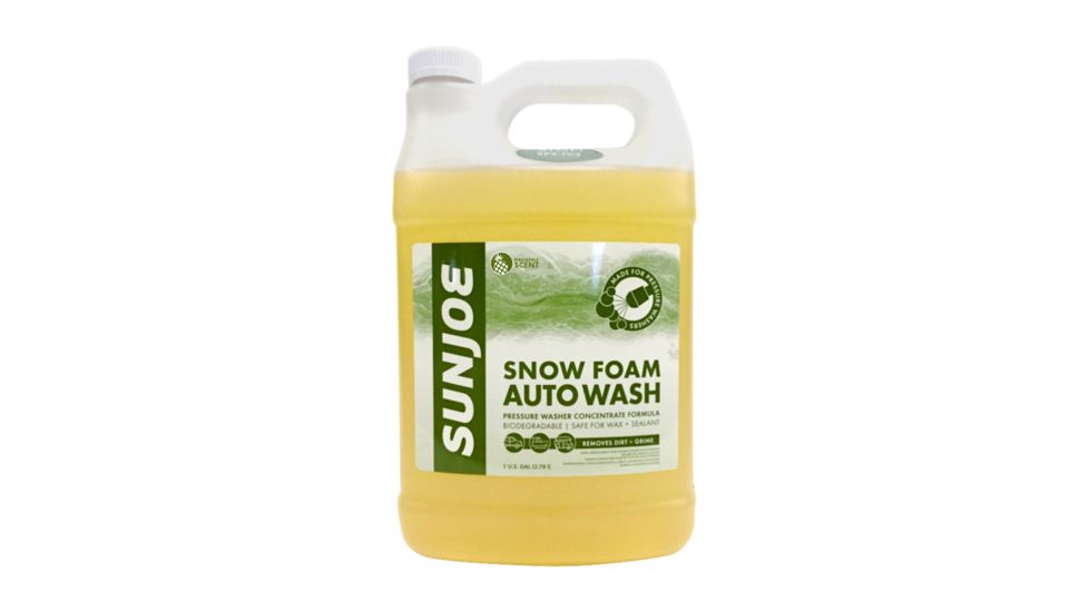 Sun Joe Premium Snow Foam Pressure Washer Rated Car Wash Soap/Cleaner - Pineapple Scent, 1 Gallon SPX-FCS1G