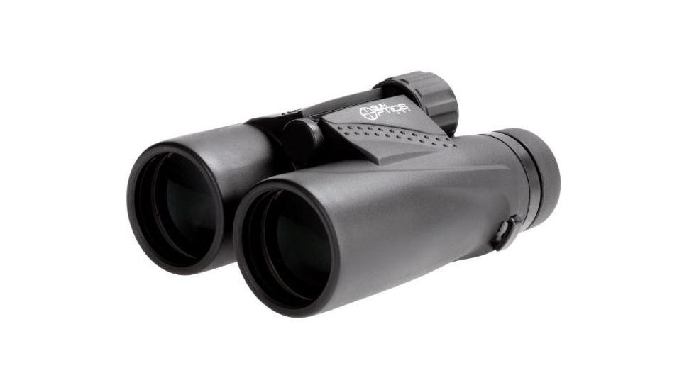 Sun Optics 10X42 Roof Prism Binocular, Rubber Armored, Bak-4, Matte Black CB52-1042WP