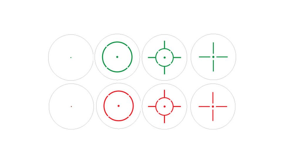 Sun Optics 23X33Mm Reflex Sight/Red/Green/IR/4-Reticle CD13-RRG