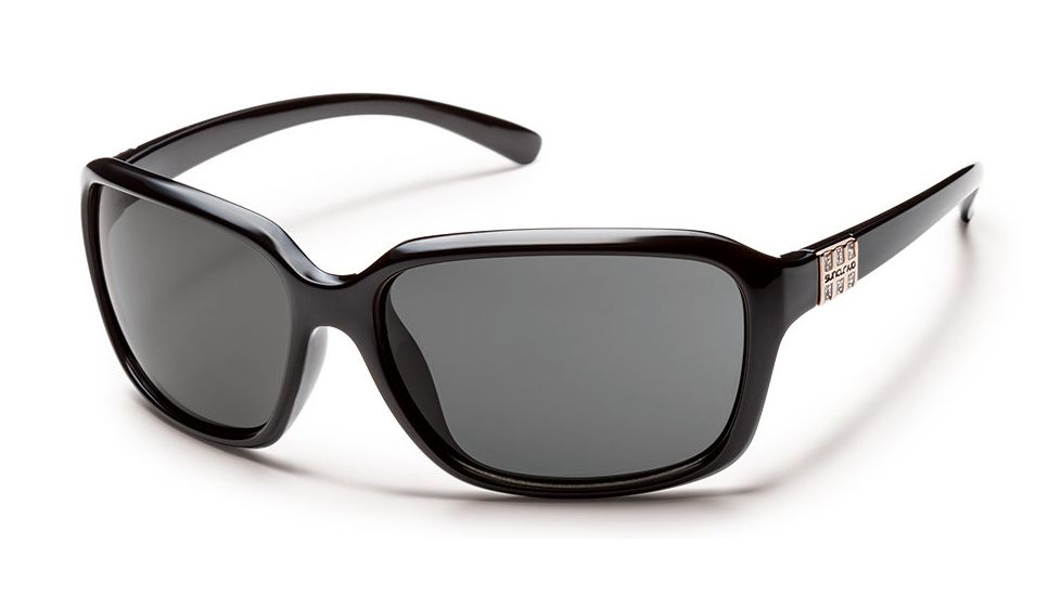 Suncloud Polarized Optics Blossom Sunglasses - Black Frame/Gray Polarized Polycarbonate Lens S-BOPPGYBK