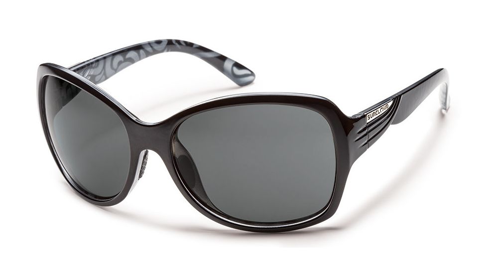 Suncloud Polarized Optics Cassandra Sunglasses - Black Backpaint Frame/Gray Polarized Polycarbonate Lens S-CRPPGYBK
