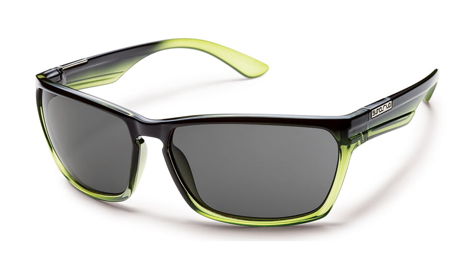 Suncloud Polarized Optics Cutout Sunglasses - Green Fade Frame/Gray Polarized Polycarbonate Lens S-CTPPGYGF