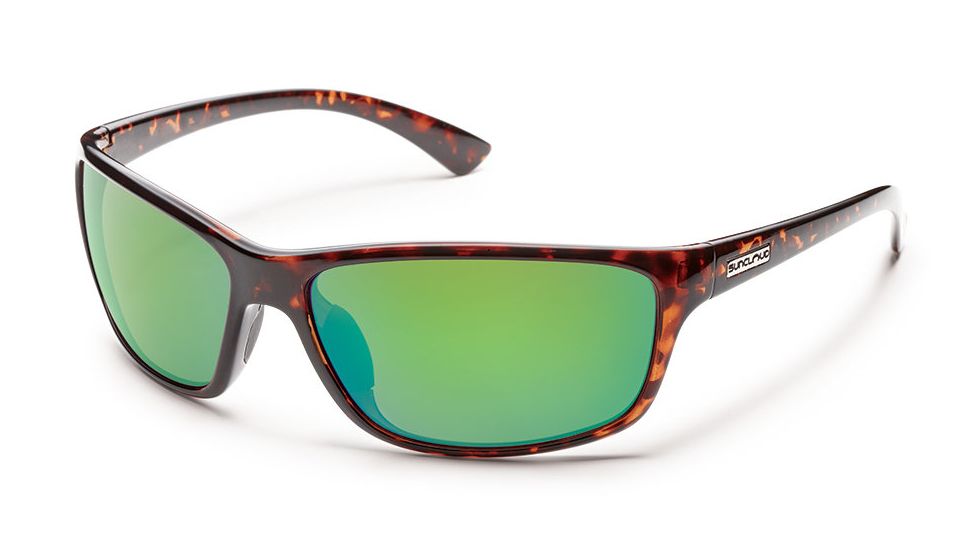 Suncloud Polarized Optics Sentry Sunglasses - Tortoise Frame/Green Mirror Polarized Polycarbonate Lens S-SEPPGMTT
