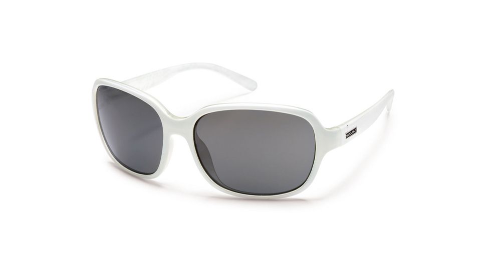 Suncloud Polarized Optics Sequin (New) Sunglasses - White Backpaint Frame, Gray Polarized Polycarbonate Lenses S-SQPPGYWT