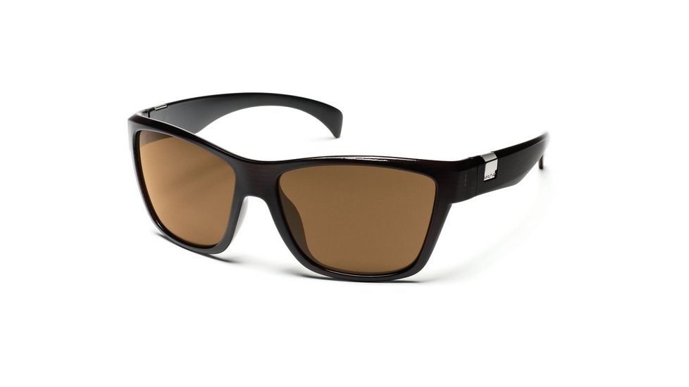 Suncloud Polarized Optics Speedtrap Sunglasses - Brown Stripe Frame, Brown Polarized Polycarbonate Lenses S-SPPPBRBS