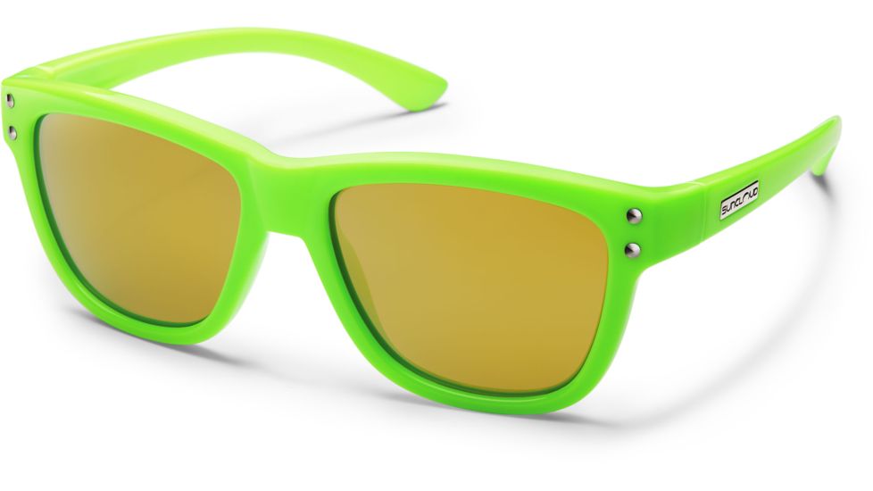 Suncloud Polarized Optics Carob Sunglasses Asian Fit-Green/Yellow Mirror