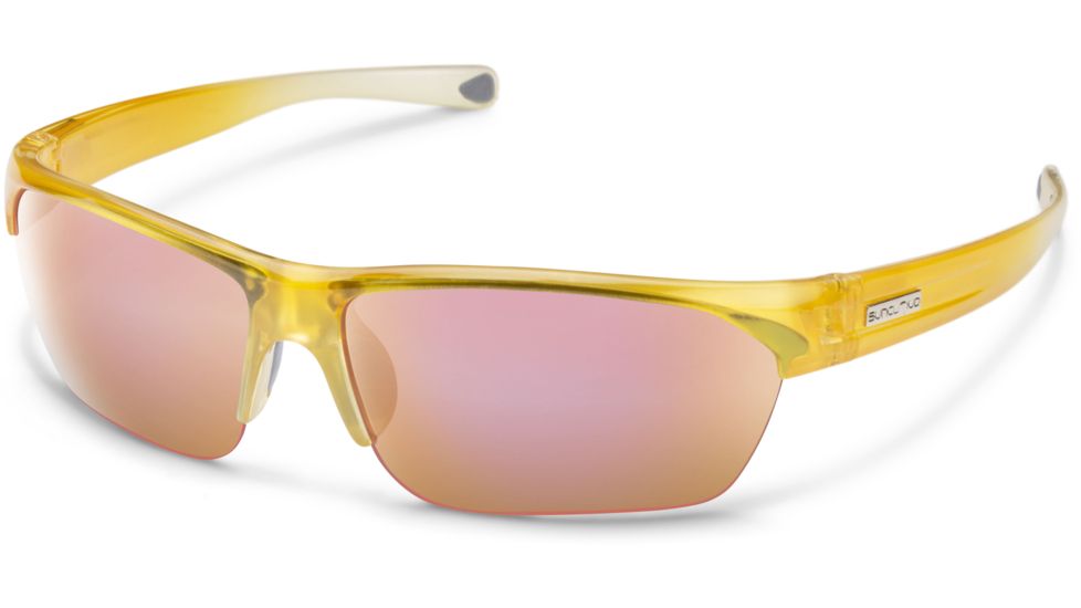 Suncloud Polarized Optics Detour Sunglasses-Yellow Fade-Polarized Pink Mirror