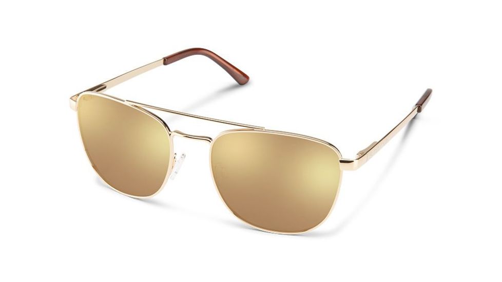 Suncloud Polarized Optics Fairlane, Color - Gold, Lens Color - Polarized Sienna Mirror, 202341J5G56DE