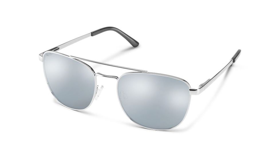 Suncloud Polarized Optics Fairlane, Color - Matte Silver, Lens Color - Polarized Silve, 202341SC9564M
