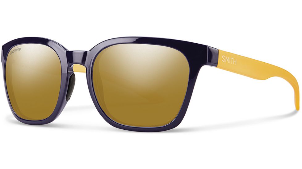 Smith Optics Founder Single Vision Prescription Sunglasses, Crystal Black Block Frame, Polarized, FOCPGNCBBSV