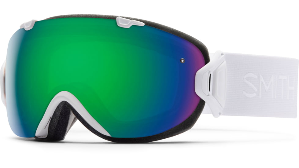 Suncloud Polarized Optics I/OS Goggle-White GBF-Green Sol-X Mirror