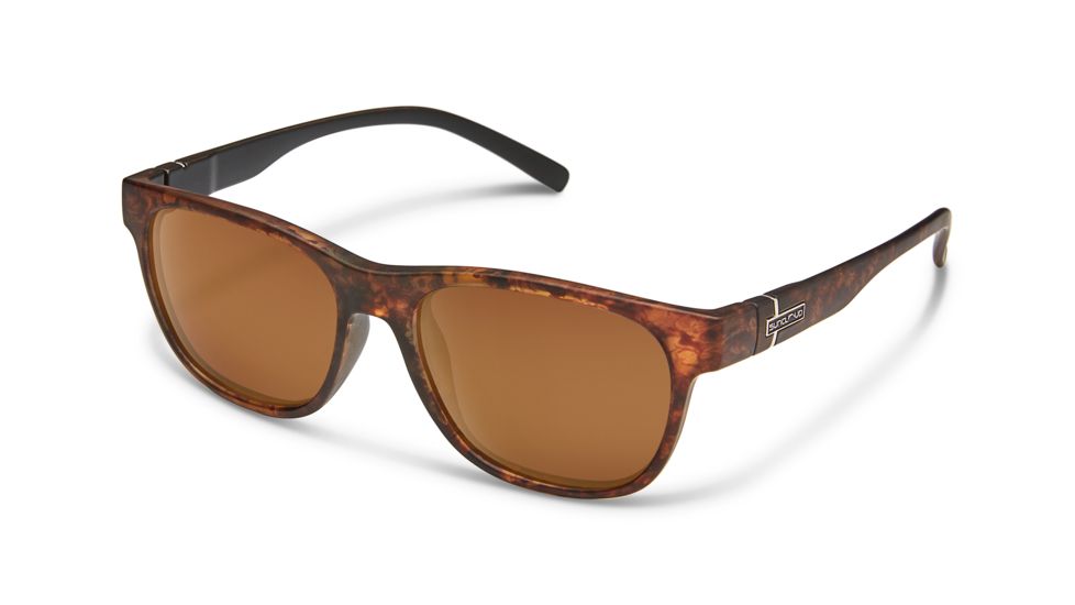 Suncloud Polarized Optics Scene Sunglasses, Blackened Tortoise S-SNPPBRBKT