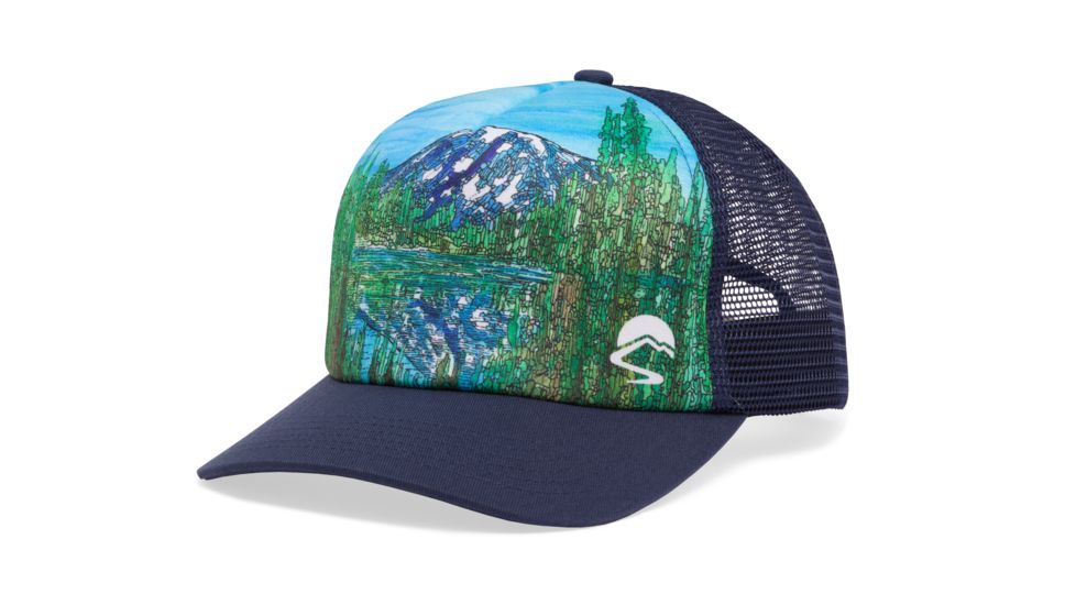 Sunday Afternoons Artist Series Trucker Cap, Alpine Reflection Trucker, One Size, S2A04640B51007