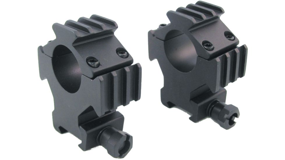 Sun Optics Picatinny Tri-Rail Rings/30Mm/1In. Inserts/High SM-0010